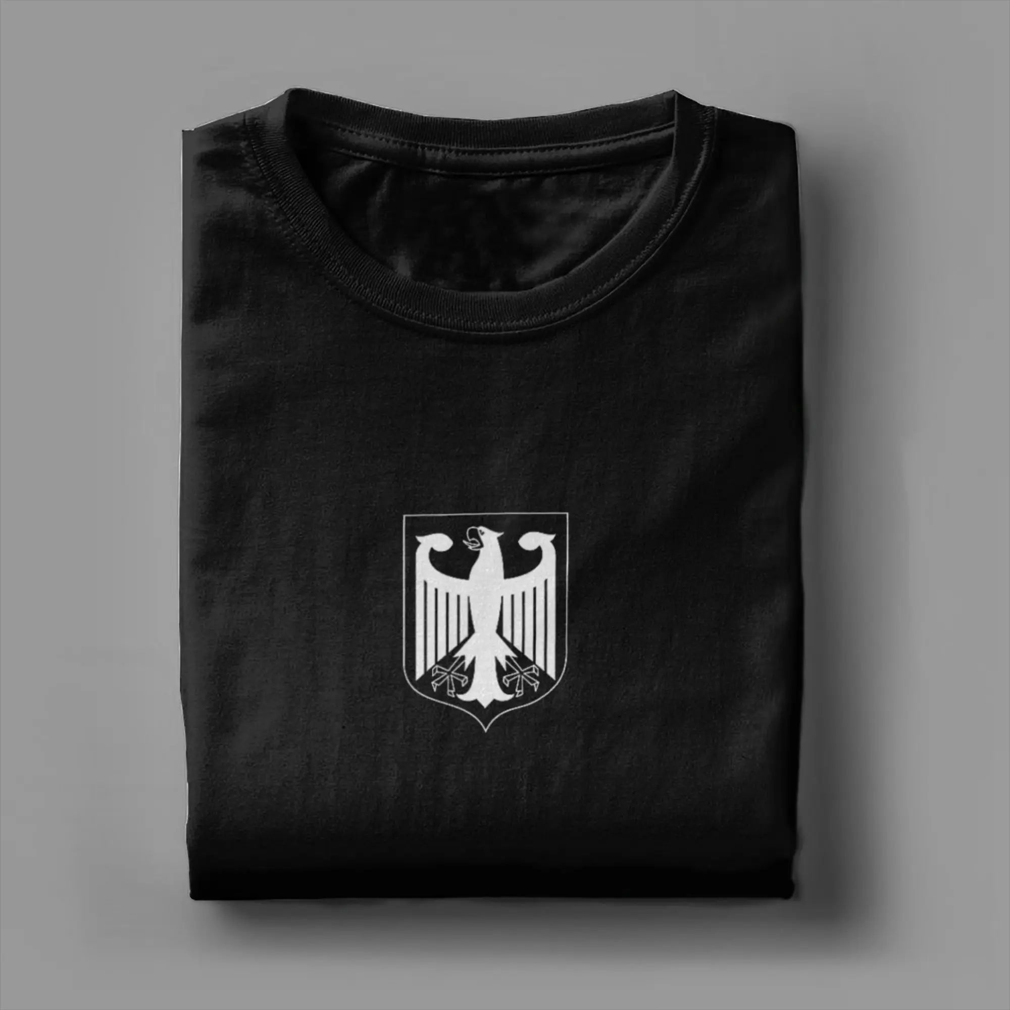 Men's Germany Coat of Arms German Eagle T Shirt Deutsche Cotton Tops Novelty Short Sleeve Crewneck Tees Plus Size T-Shirts