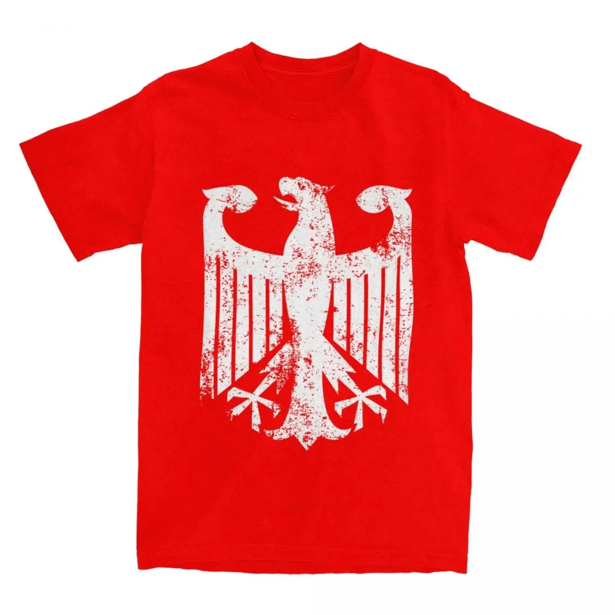 Germany Flag T-Shirt Men German Eagle Y2K Fun Pure Cotton T-Shirts Summer O-Neck Harajuku Short Sleeves Plus Size Loose soft tee