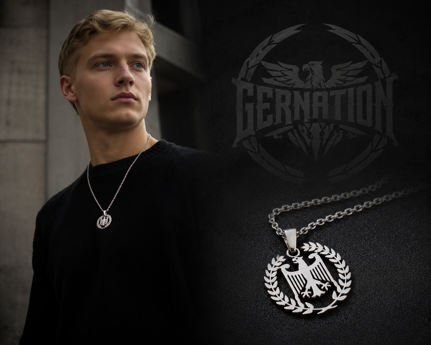 GERNATION - Deutscher Adler Halskette